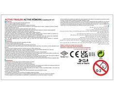 WOOPIE Priekaba ACTIVE TRAILER Geltona 35 kg
