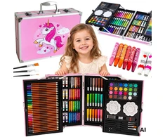 Woopie Art Set in a Case with Crayons and Paints Unicorn