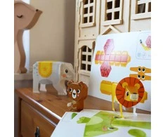 WOOPIE Origami 3D Rinkinys - Sukurk 10 Gyvūnų