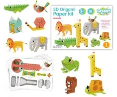 WOOPIE Origami 3D Rinkinys - Sukurk 10 Gyvūnų