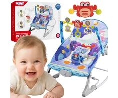 WOOPIE BABY 2-in-1 Rocker and Bouncer Crab Interactive Vibrations Melodies