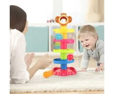 Kūdikių spiralinis kamuoliukų bokštas WOOPIE BABY