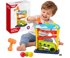 WOOPIE BABY Educational Ball Track with Hammer Pop-Up Punch