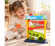 WOOPIE BABY Educational Ball Track with Hammer Pop-Up Punch