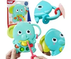 Woopie Sensorinis žaislas-gryzinėlis Drambliukas 4in1 Montessori