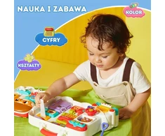 WOOPIE BABY Interaktyvi manipuliacinė lenta Berniukams Užimtas Automobilis 3 in 1 Sensorinis Lagaminas