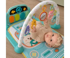 WOOPIE BABY Interactive Play Mat with Piano, 10 Pieces, Sounds