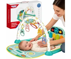 WOOPIE BABY Interactive Play Mat with Piano, 10 Pieces, Sounds