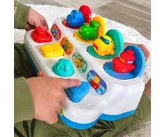 Edukacinis interaktyvus žaislas Iššokantys transporto žaisliukai WOOPIE BABY