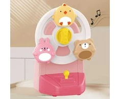 Muzikinė karuselė su gyvūnais WOOPIE BABY rožinė