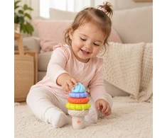 WOOPIE BABY Muzikinis ledų lavinamasis sensorinis galvosūkis, 5 detalės, garsas ir šviesa