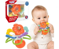 WOOPIE BABY Rattle Sensory Teether Flower 0m+