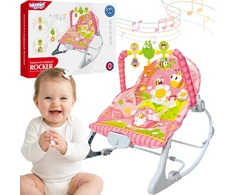 WOOPIE BABY Rožinė Vibration Rocker with Arch