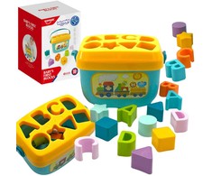 Woopie Baby WOOPIE Žaislas 2in1 Rūšiuoklis Krepšys + Mokymasis Abėcėlės ir Formų