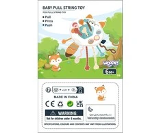 Sensorinis Montessori kramtukas–barškutis WOOPIE BABY
