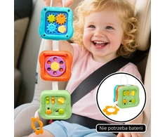WOOPIE BABY Sensory Cube Manipulative 6-in-1 Educational Interactive Toy