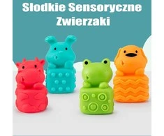 WOOPIE BABY kūdikių sensorinė edukacinė kaladėlių dėlionė 20 vnt