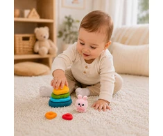 WOOPIE BABY Sensory Pyramid Bunny Sorter Tower 6m+