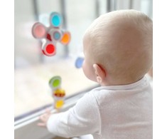 WOOPIE BABY Sensorinis besisukantis žaislas Raketa Ateivis NSO 3 vnt.