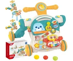Woopie Vaikiškas vežimėlis Edukacinis stalas Paspirtukas Rider 4in1