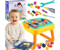 Woopie Baby WOOPIE Interactive Educational Table Workshop and 3-in-1 Board