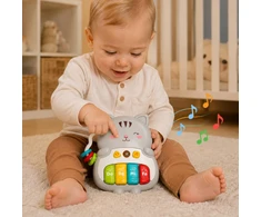 Woopie Baby WOOPIE Interactive Piano Kitty Musical Organ Sounds Light 18m+