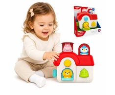 Woopie Baby WOOPIE Interactive Pop-Up Animal House Manipulative Toy 18m+