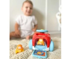 Woopie Baby WOOPIE Žaislas Automobilių Katapultas su Dviem Automobiliais