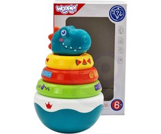 Woopie Baby WOOPIE Žaislas Sensoryczny Dino Piramidė Kūdikiams