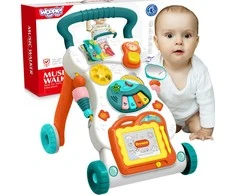 Woopie Baby WOOPIE Vaikiškas muzikos vaikštynė su piešimo lenta