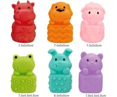 Woopie Baby WOOPIE Žaislai Žvėreliai Sensory 6 vnt