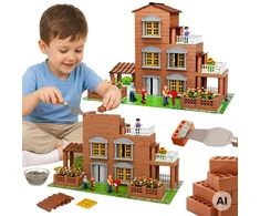 WOOPIE Brick Villa Construction Set 454 pcs Little Architect