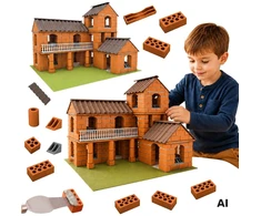 WOOPIE Brick Villa Construction Set 461 pieces for Children