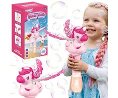 WOOPIE Bubble Machine Unicorn Gun Soap Bubble Machine Wand