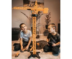 WOOPIE Remote Controlled Crane 103cm R/C Truck Excavator + 4 Accs.