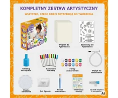 WOOPIE kūrybinis dažymo ir rankdarbių rinkinys 3 in 1 42 vnt.