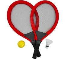 WOOPIE Large Tennis Badminton Rackets for Kids Set + Shuttlecock