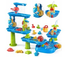 WOOPIE Huge Aquapark Vanduo Table 6 in 1 Sandbox Waterfall Vanduo Track 6-level Modular