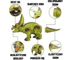 WOOPIE nuotoliniu būdu valdomas dinozauras robotas Triceratops