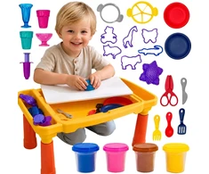 WOOPIE Dough Table Set with Storage 40 pcs.