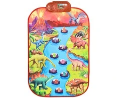 Didelis Muzikinis Lavinamasis Kilimėlis Pianinas XL su Dinozaurais WOOPIE