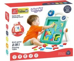 Woopie Piešimo lenta ir Tetris žaidimas 2in1 Oranžinė