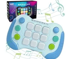 WOOPIE Elektroninė Įgūdžių Žaidimų Sėdimoji Pop-It Fidget Toy Gamepad Mėlyna