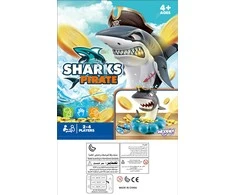 WOOPIE Žaidimas Crazy Shark | 4 žaidėjai | Moko kantrybės