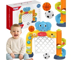 WOOPIE BABY Interactive Sports Center 2 in 1: Goal and Basket with Elephant