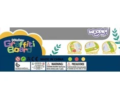 Spalvota magnetinė piešimo lenta su dino spaudukais WOOPIE