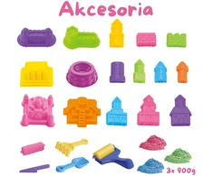 WOOPIE Kinetic Sand Magic Castle Set 22 pcs Suitcase