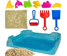 Woopie Kinetinis Smėlis 0,5kg Rinkinys su Staliuku ir Formelėmis