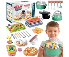WOOPIE Kitchen Accessories Set Cooking Toy 108 pcs Žalias