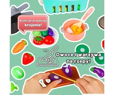 WOOPIE Kitchen Accessories Set Cooking Toy 108 pcs Žalias